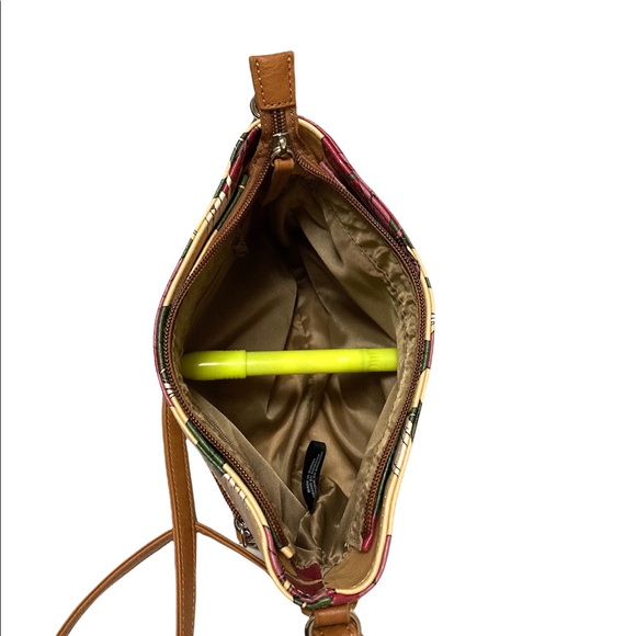 Koltov Daisy Crossbody Vegan Faux Leather Floral Print Purse - Picture 10 of 15